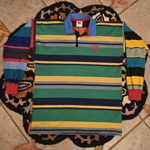 🔥🔥Canterbury Mulitcolor Stripped Longsleeve Polo🔥🔥